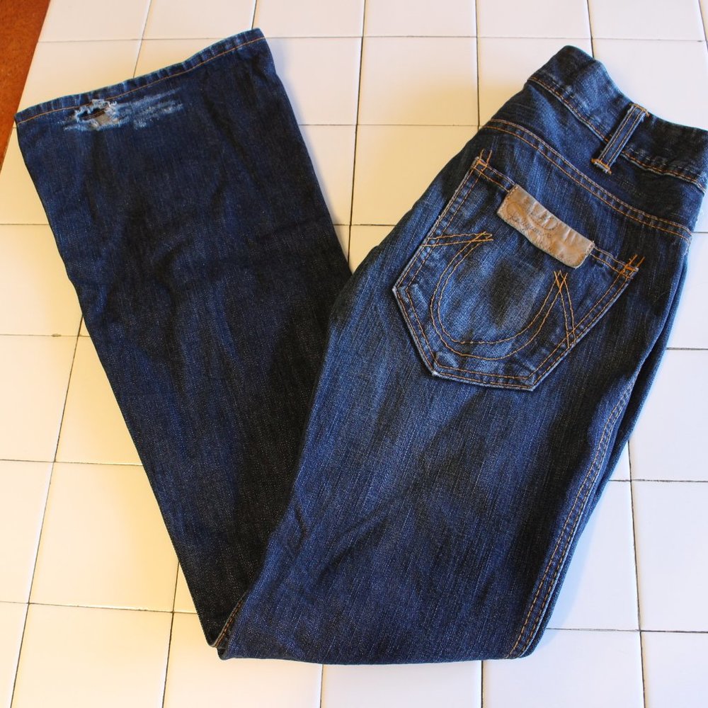 TRUE RELIGION TWISTED SEAM  JEAN WOMENS SIZE 26X35 - Picture 2 of 7
